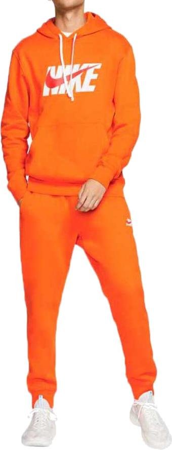 orange nike tech suit