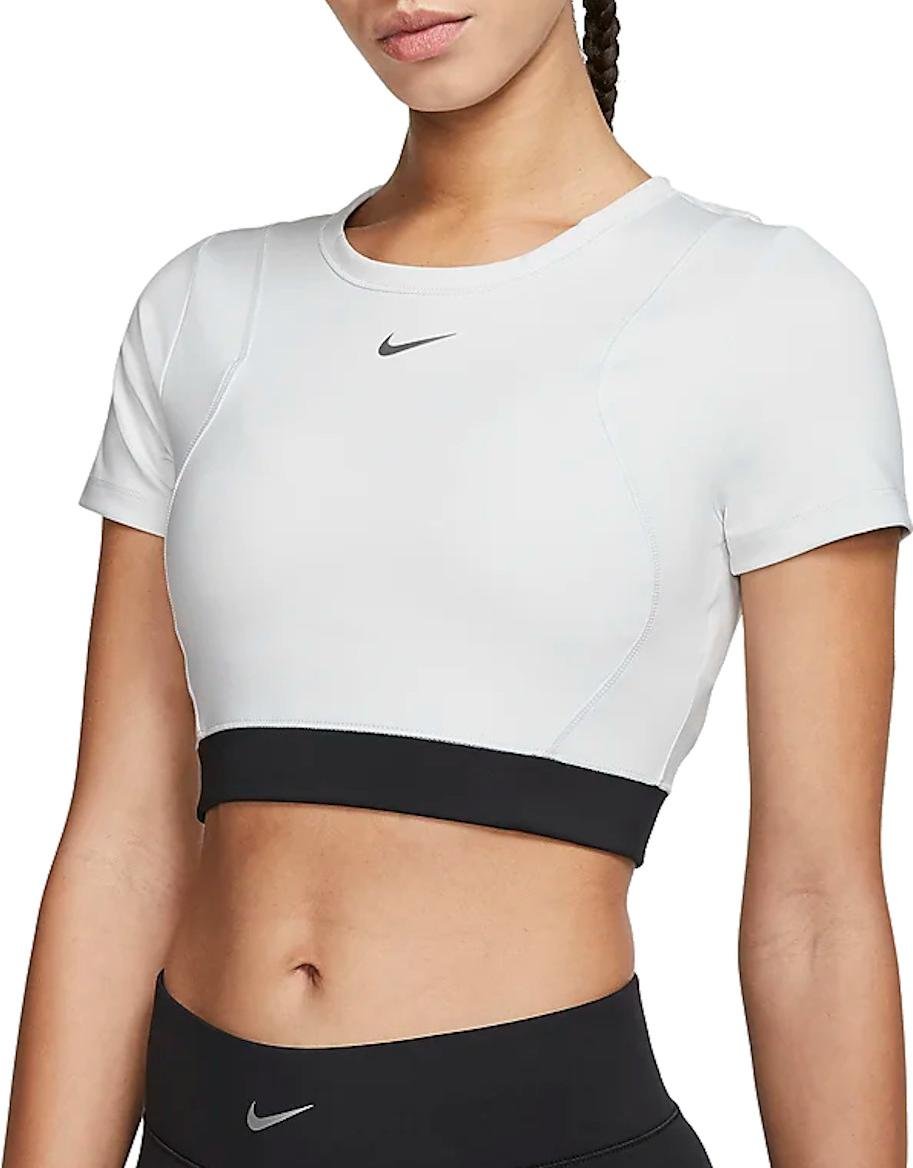 Dámské zkrácené tričko s krátkým rukávem Nike Pro AeroAdapt