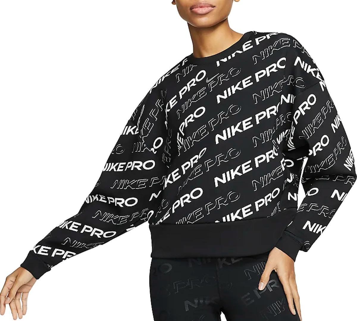 Nike W NP CLN FLEECE CREW PRT Melegítő felsők