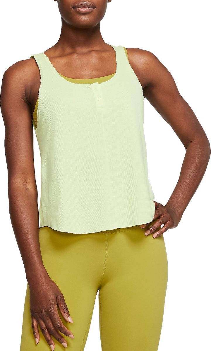 Débardeurs Nike W NK YOGA LUXE HENLEY TANK