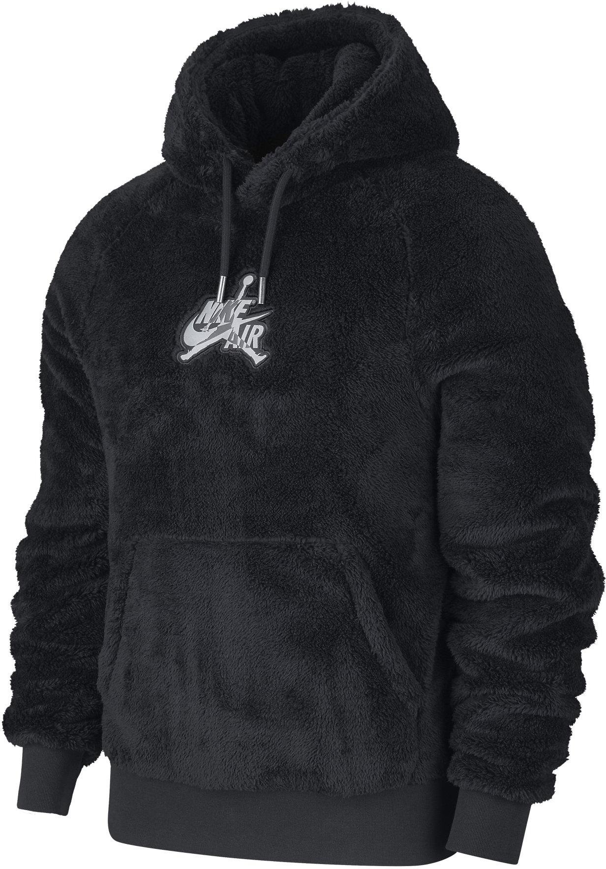 jordan wings sherpa solid hoodie