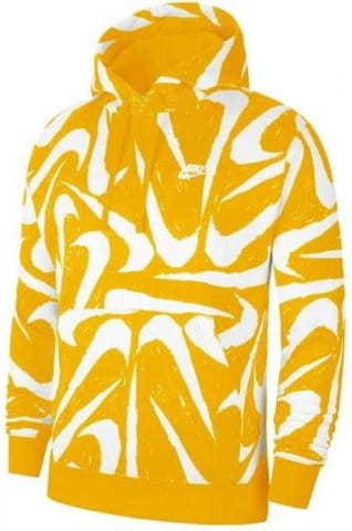 nike club aop logo hoodie