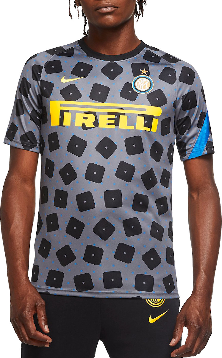 Pánské předzápasové fotbalové tričko s krátkým rukávem Nike Inter Milán