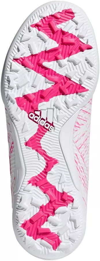 Zapatos de fútbol sala adidas nemeziz 18.3 tf j kids pink