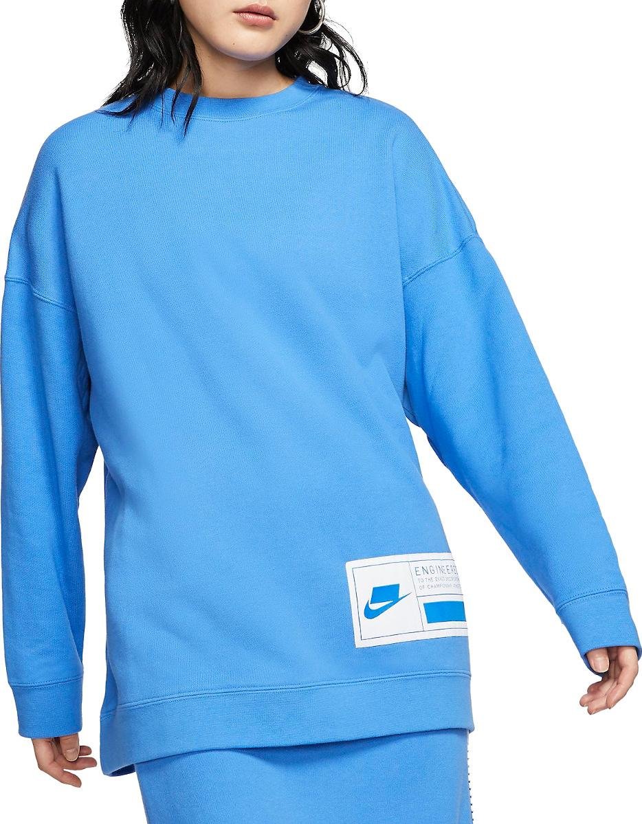 Sudadera Nike W NSW FLC CREW OVERSIZE