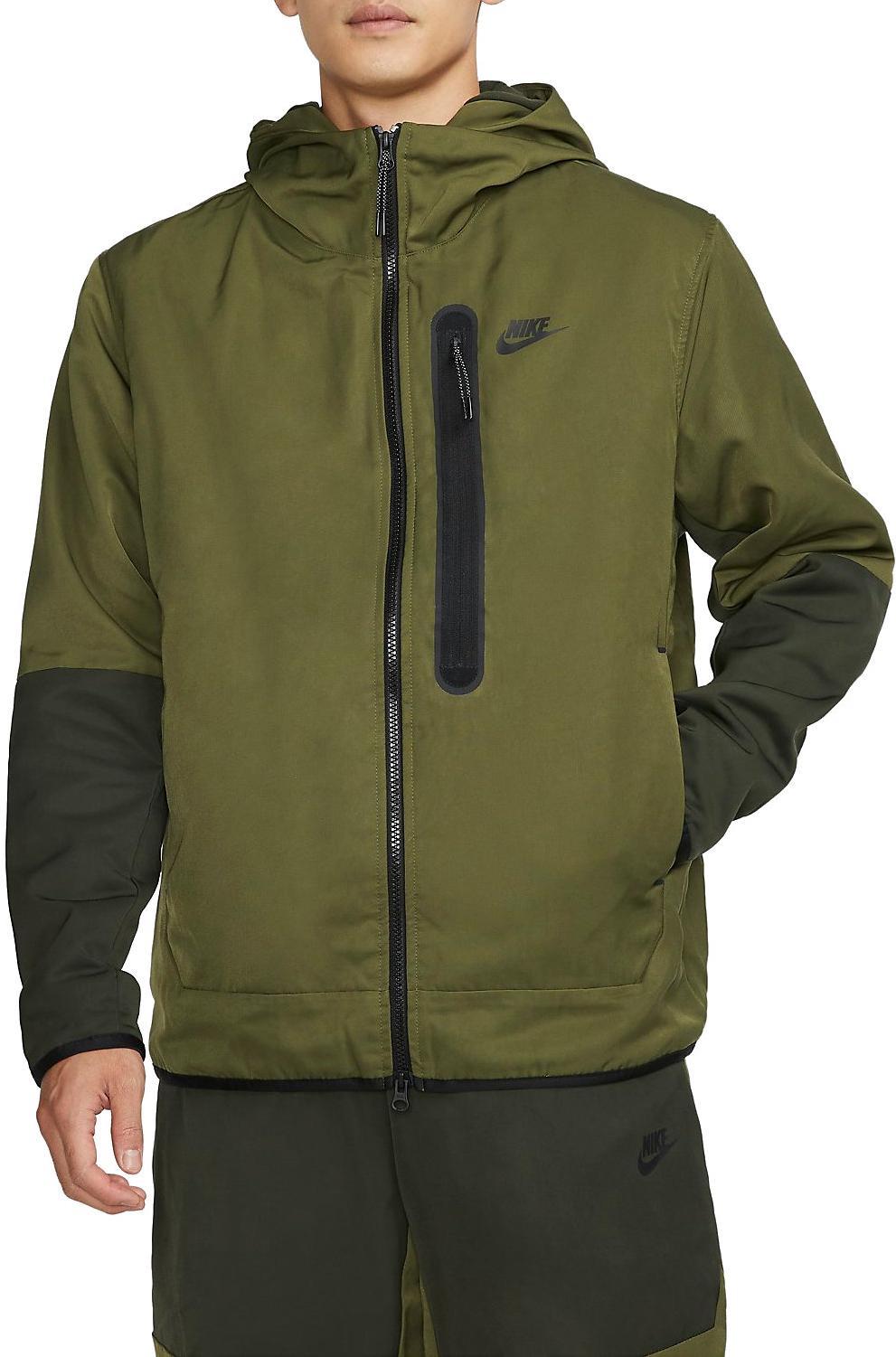NIKE Nike Sportswear Tech Essentials Men's Lined Woven Full-Zip Hooded  Jacket, Khaki Men's Jacket