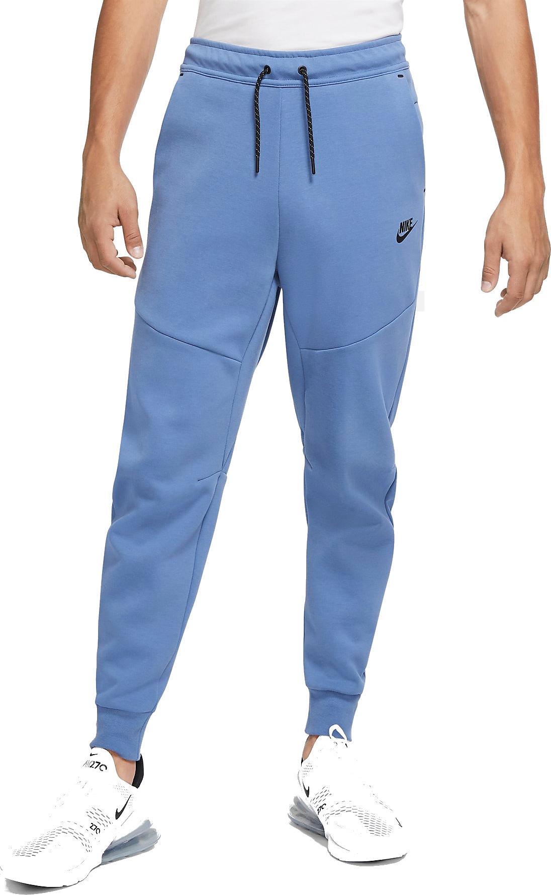 nike tech fleece pants blue