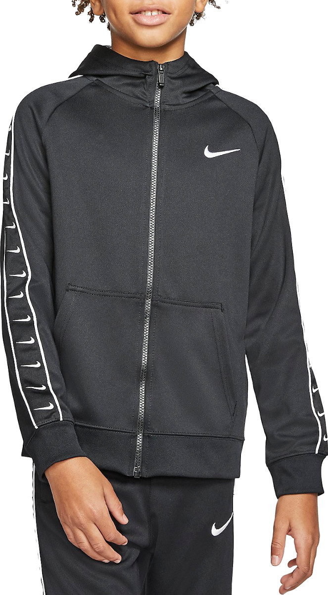 nike swoosh tape hoodie