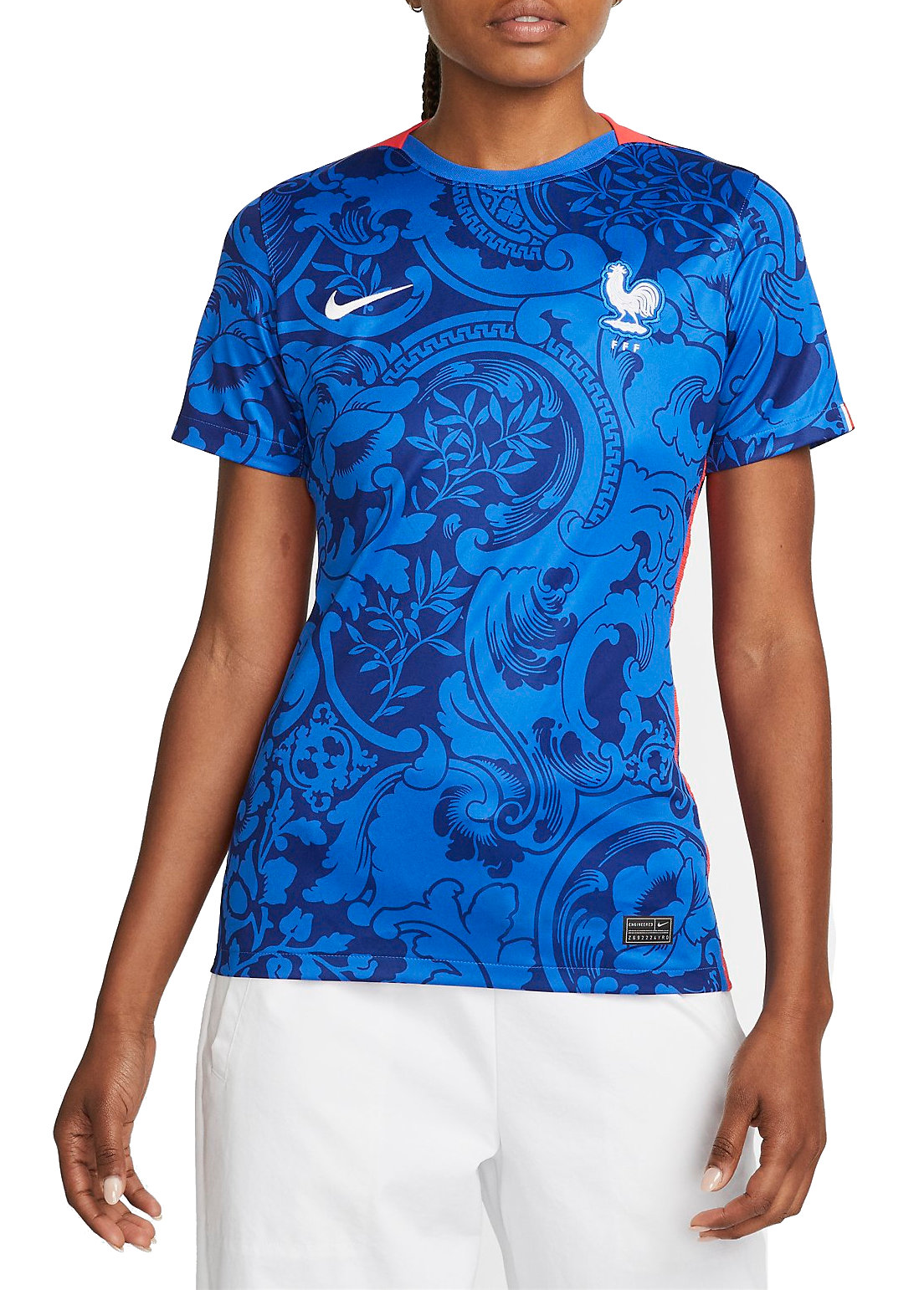 Dámský domácí fotbalový dres s krátkým rukávem Nike Francie Stadium 2021