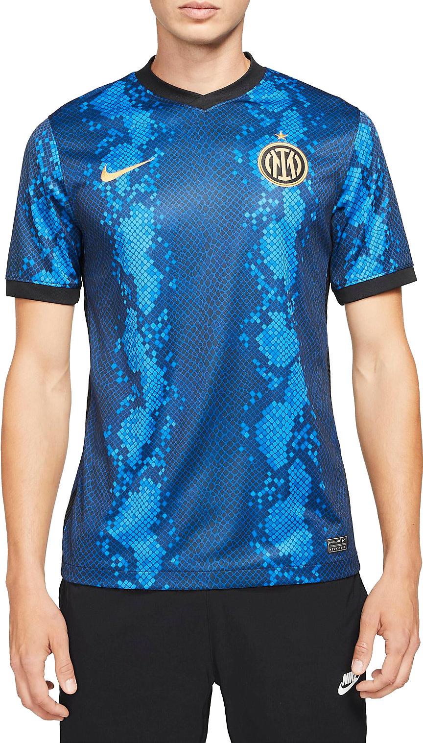 Pánský dres s krátkým rukávem Nike Inter Milan 2021/22 Stadium, domácí