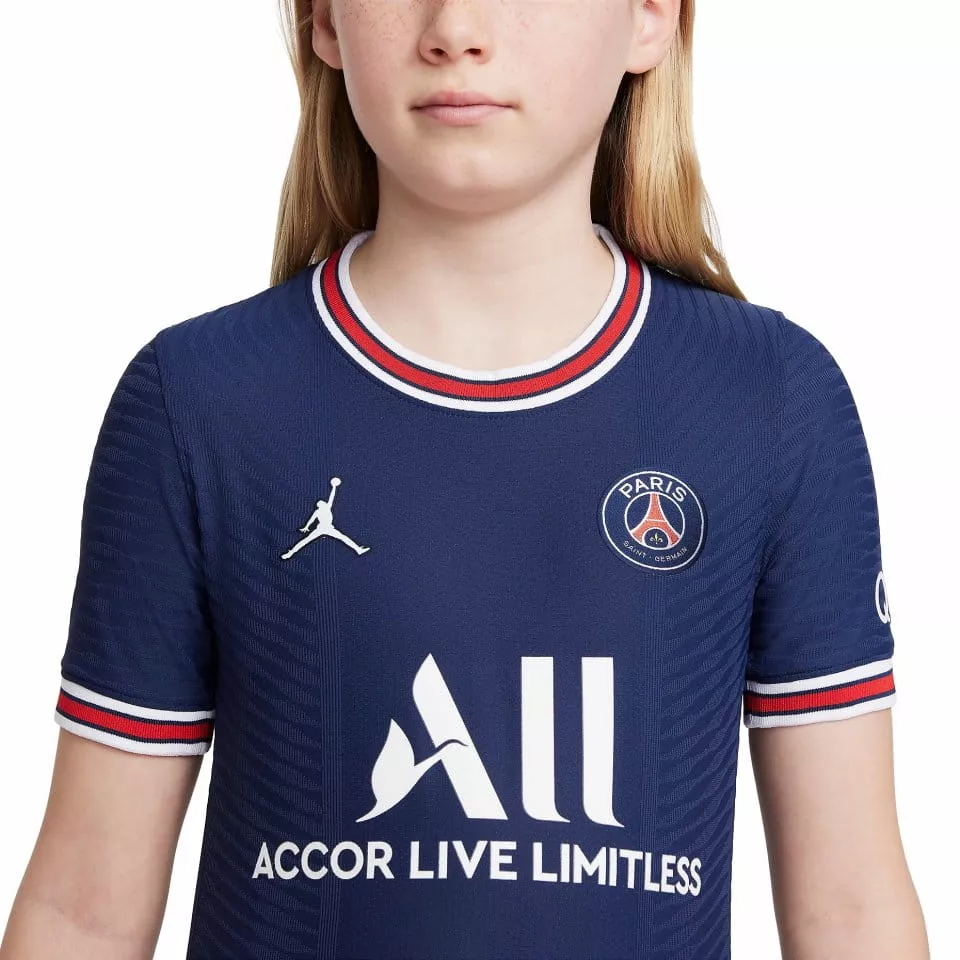 Jordan Paris Saint-Germain 2021/22 Match Home Big Kids Dri-FIT ADV Soccer Jersey Póló