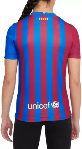 Camiseta Nike FC Barcelona 2021/22 Stadium Home Big Kids Soccer Jersey