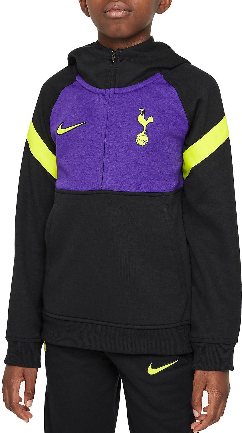 Fotbalová mikina s kapucí a polovičním zipem pro větší děti Nike Dri-FIT Tottenham Hotspur