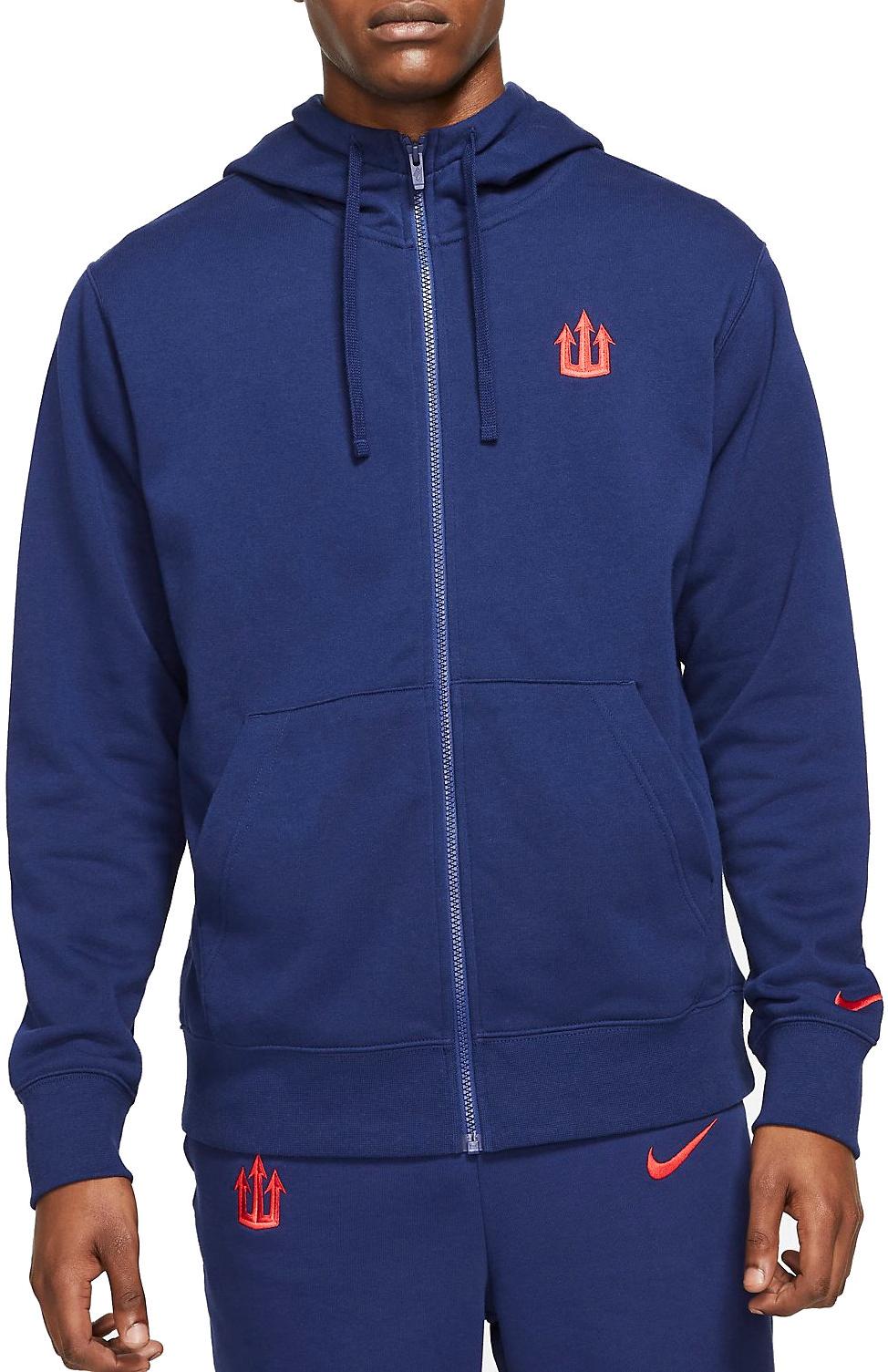 Mikina kapucňou Nike Atlético Madrid Men s Full-Zip French Terry Hoodie