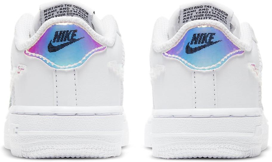 Nike Air Force 1 LV8 Digital Swoosh White (PS) Kids' - CW1584-100 - US