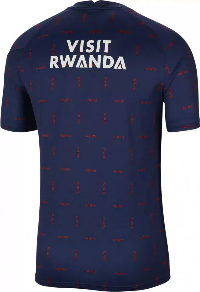 Pánské předzápasové fotbalové tričko s krátkým rukávem Jordan Paris Saint-Germain