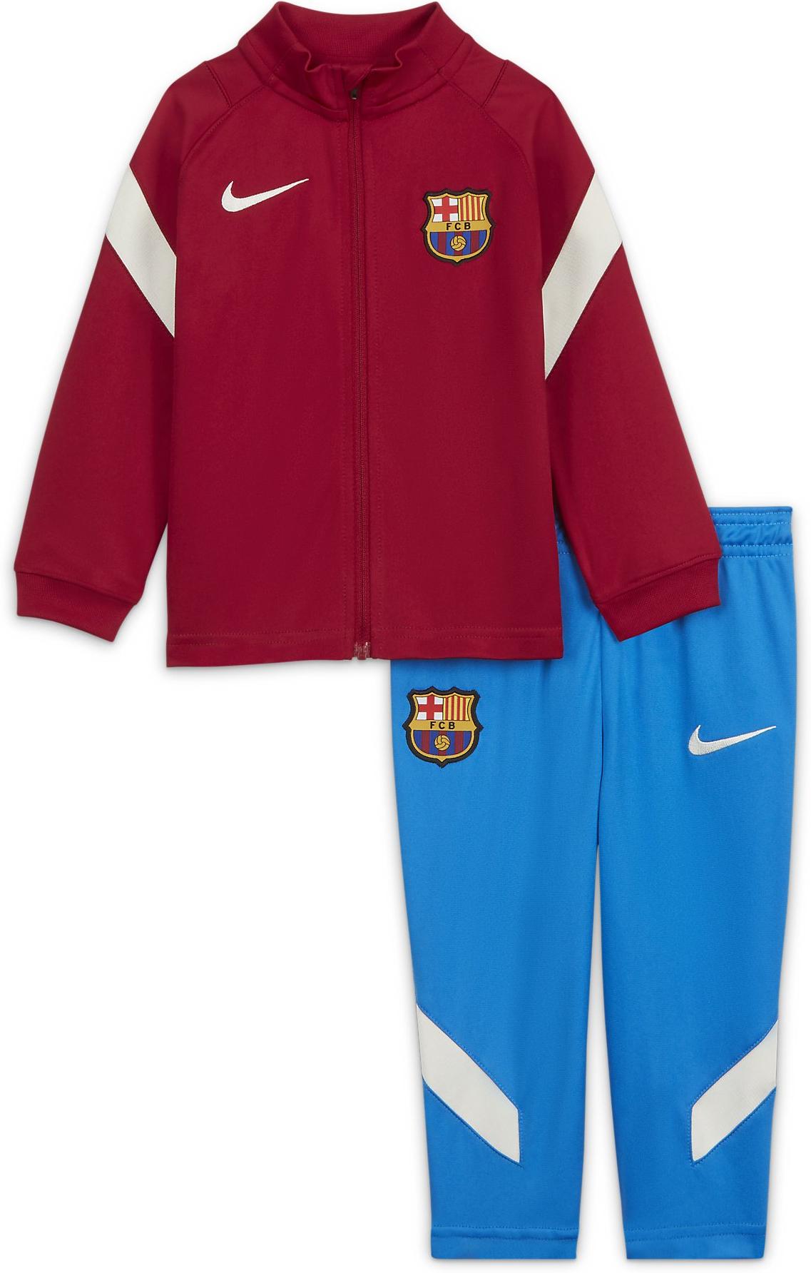 Súprava Nike FC Barcelona Strike Baby/Toddler Dri-FIT Knit Soccer Tracksuit