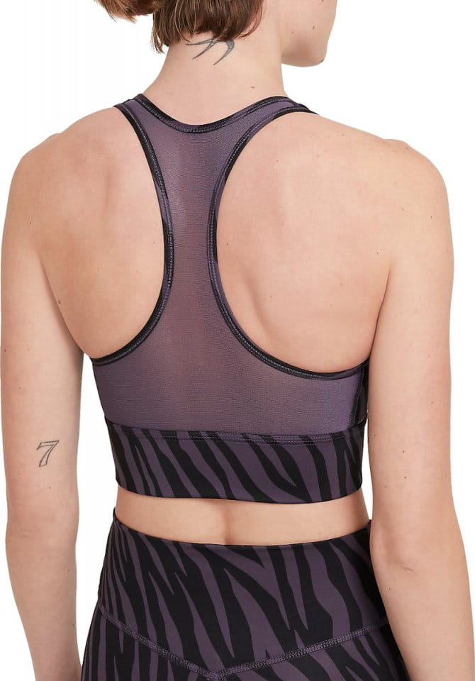 Nike Swoosh Icon Clash Women's Medium-Support Sports Bra - black/purple  chalk/white CZ7208-010