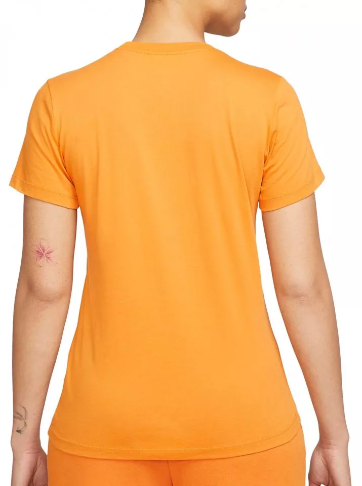 Tričko Nike Essentials T-Shirt Damen Orange Weiss F738