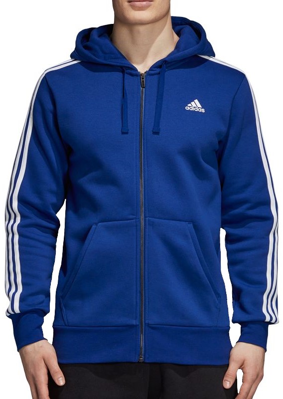 Sweatshirt com capuz adidas Sportswear Essentials 3-Stripes FZ Brushed Bluza