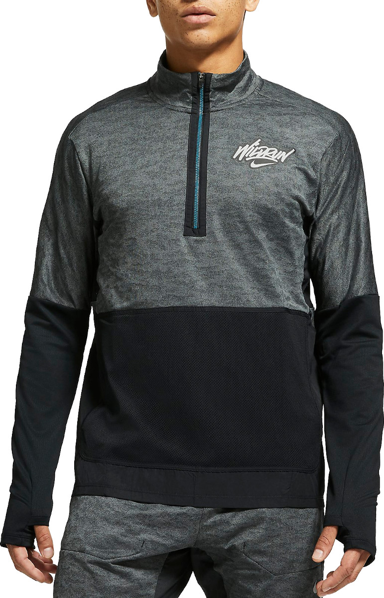 nike dri fit element wild run pullover