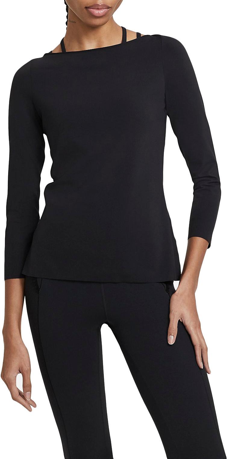Langarm-T-Shirt Nike THE YOGA LUXE L/S TOP