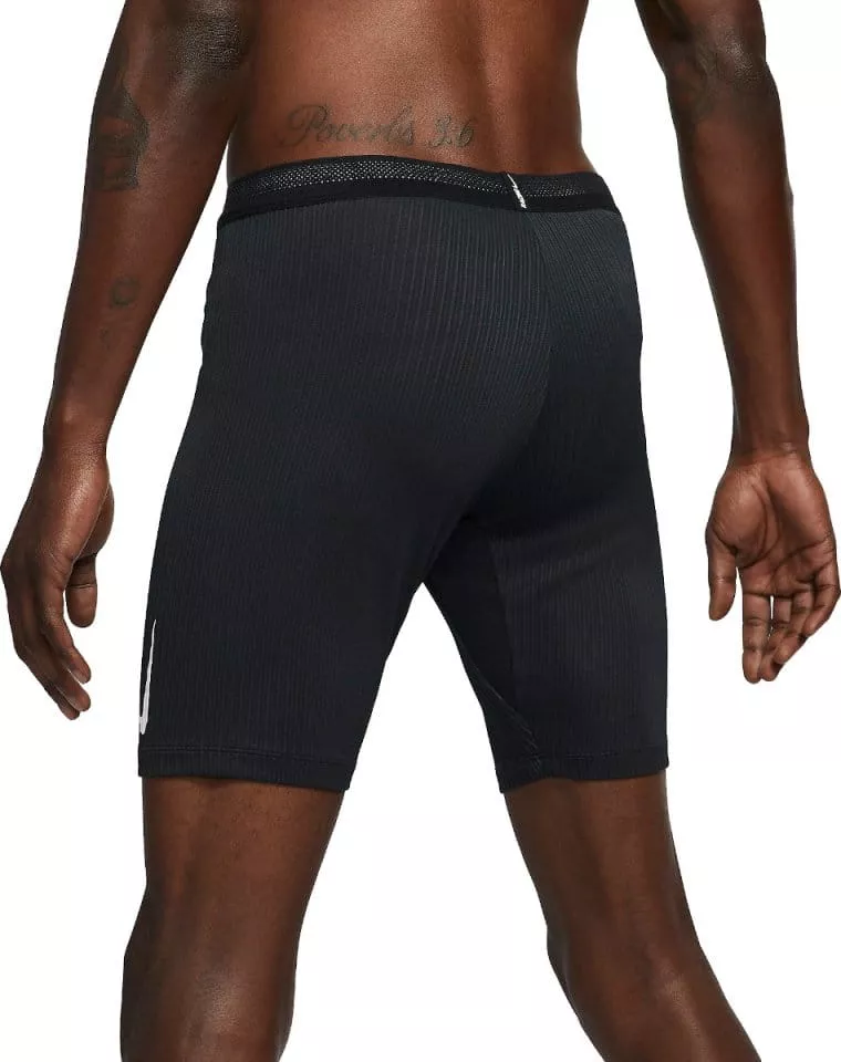 NWT Nike AeroSwift Mens 1/2 Length Running Tights Shorts XL  Black/Crimson/Coral