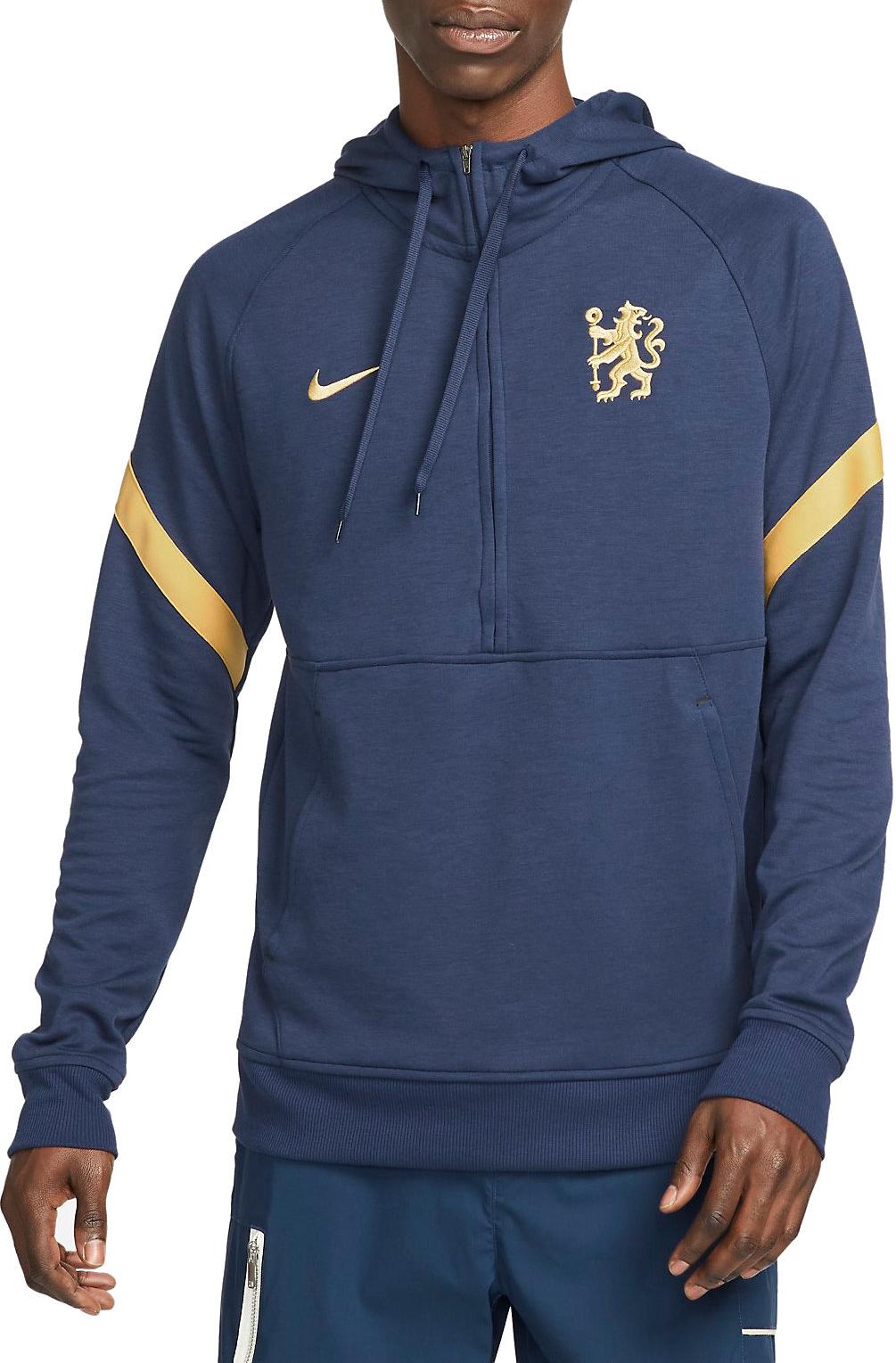 Nike FC Chelsea London HalfZip Hoody Kapucnis melegítő felsők