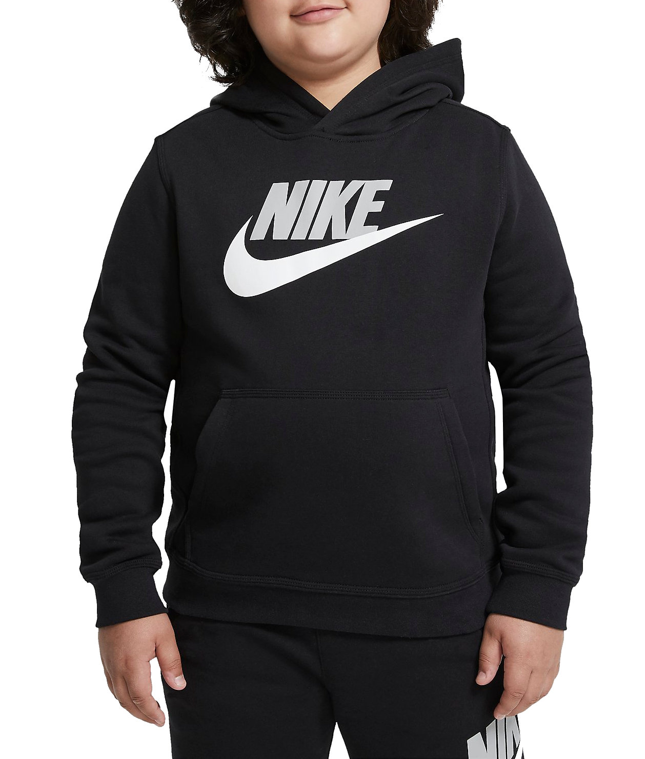 Hooded sweatshirt Nike Sportswear Hoodie Size) Kids (Extended Club (Boys Big Pullover Fleece )