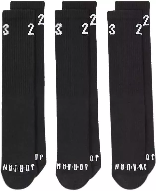 Socken Jordan Essential Crew 3 Pack Socks Black