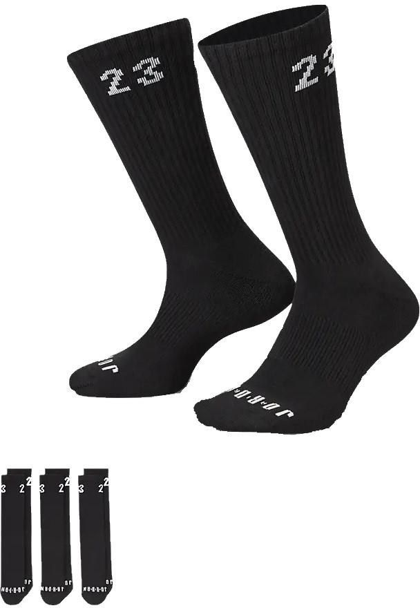 Calcetines Jordan Essential Crew 3 Pack Socks Black