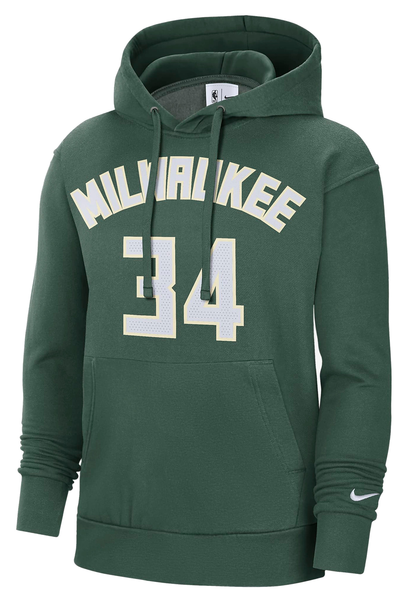 Sweatshirt med huva Nike NBA Milwaukee Bucks Essential