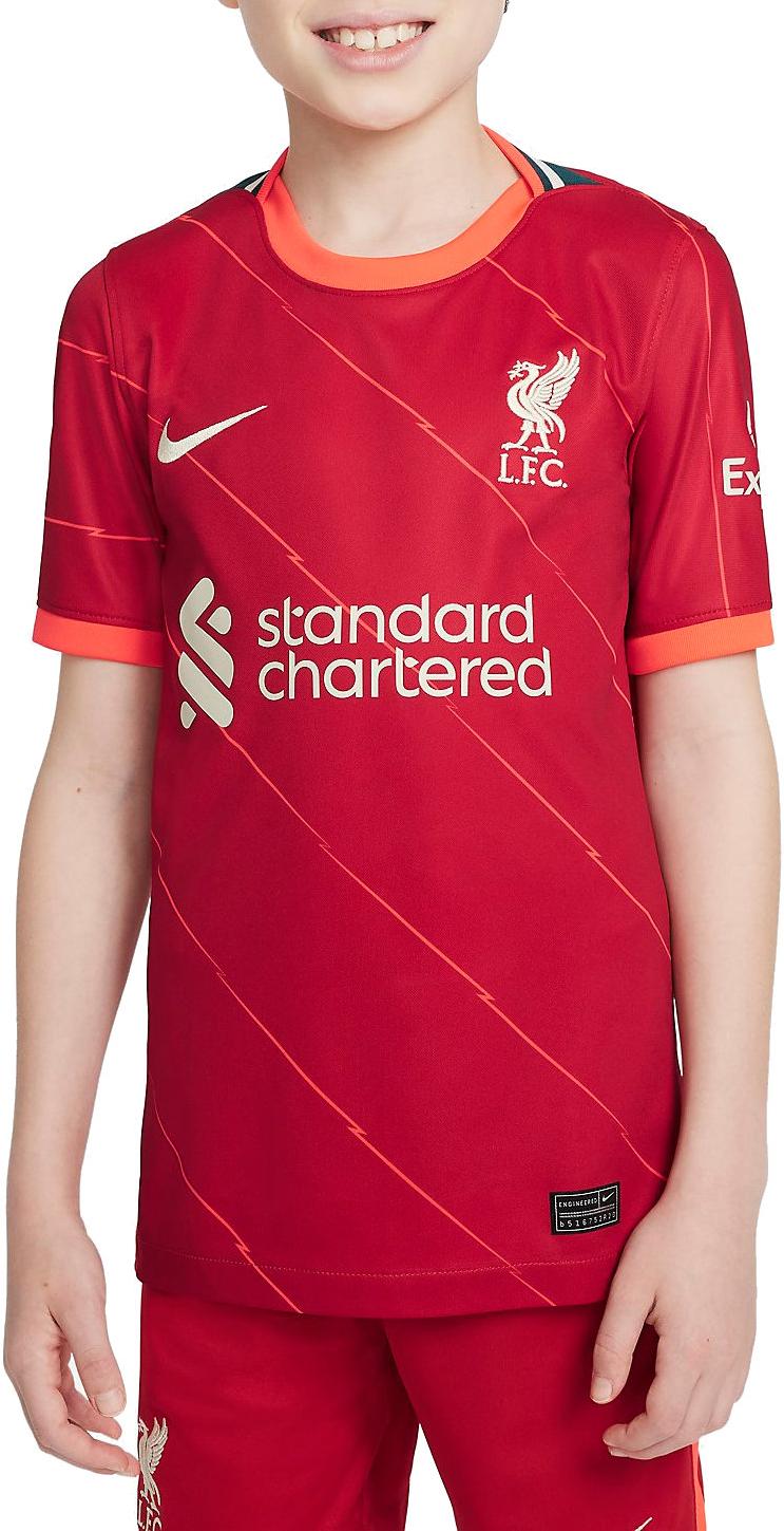 Nike Liverpool FC 2021/22 Stadium Home Big Kids Soccer Jersey Póló