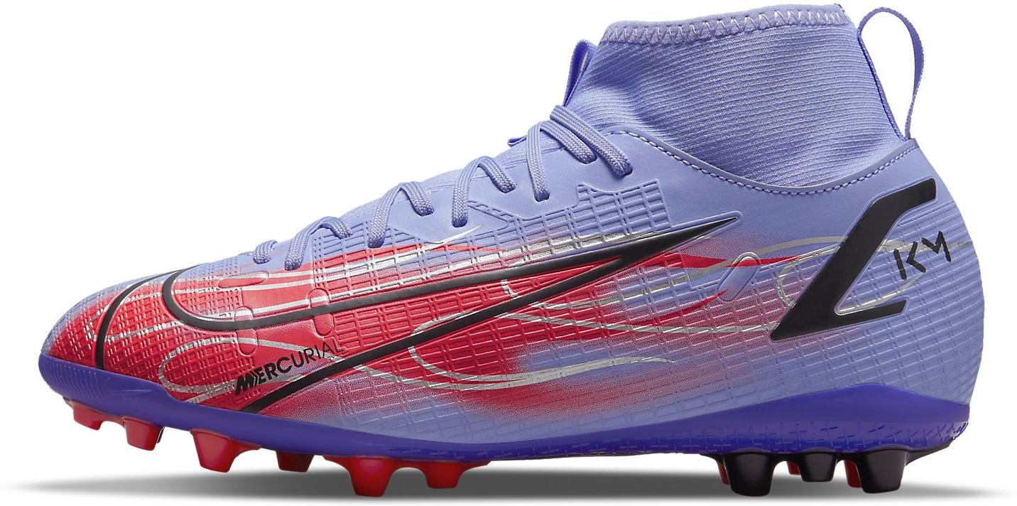 nike kids' mercurial superfly 8 academy km fg soccer cleats