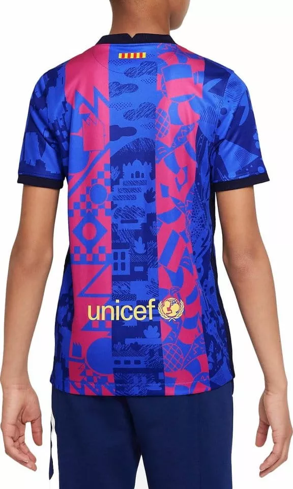 Nike FC Barcelona 2021/22 Stadium Third Big Kids Soccer Jersey Póló