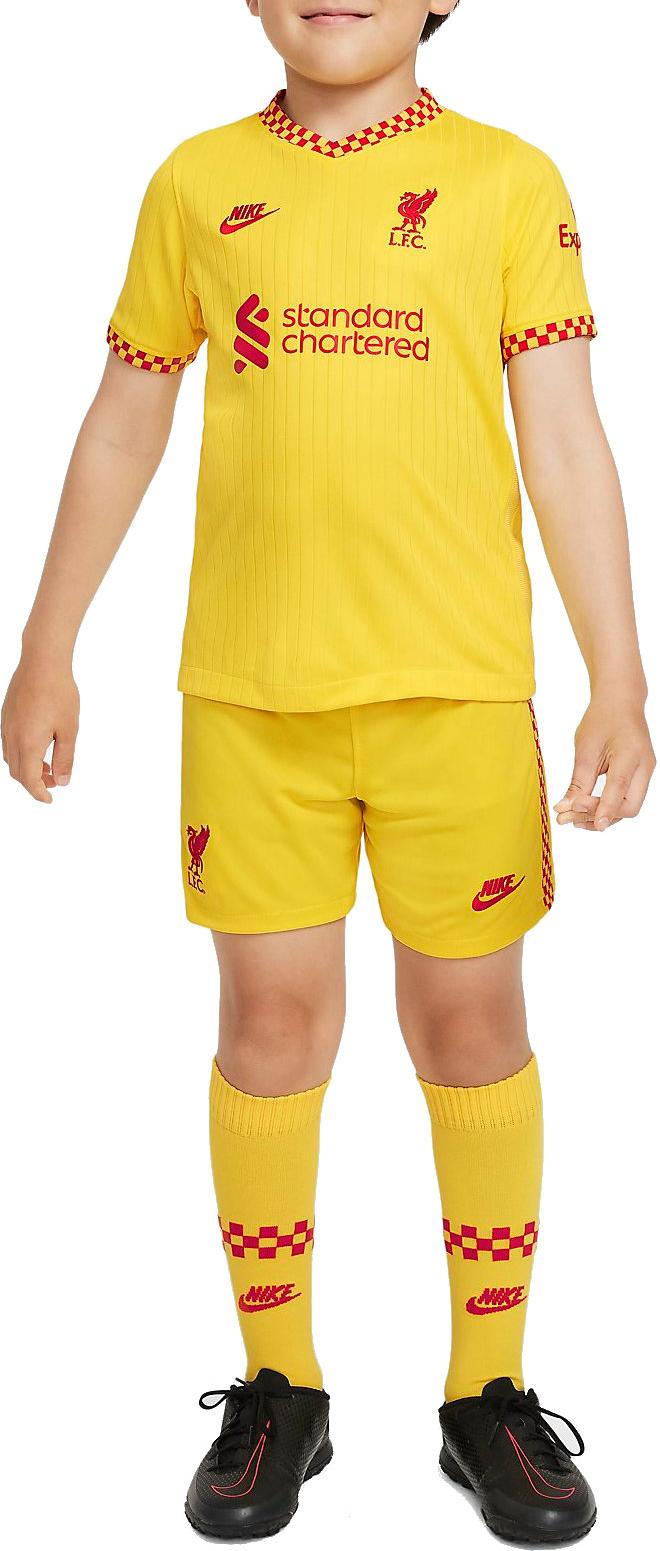 Conjunto Nike Liverpool FC 2021/22 Third Little Kids Soccer Kit