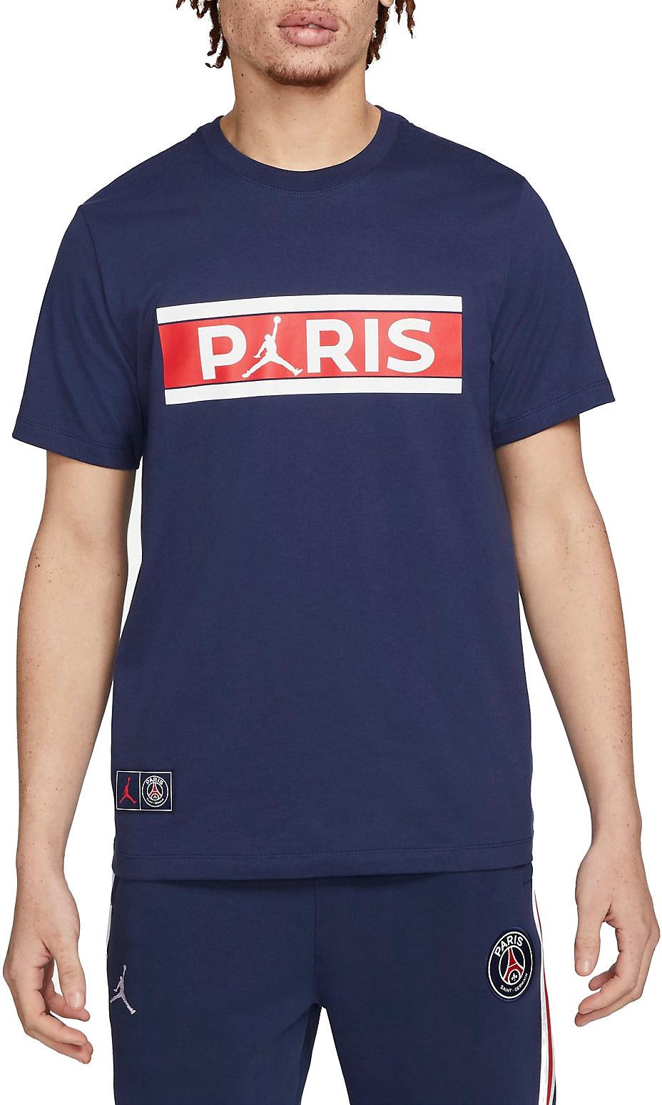Pánské tričko s krátkým rukávem Jordan Paris Saint-Germain Wordmark