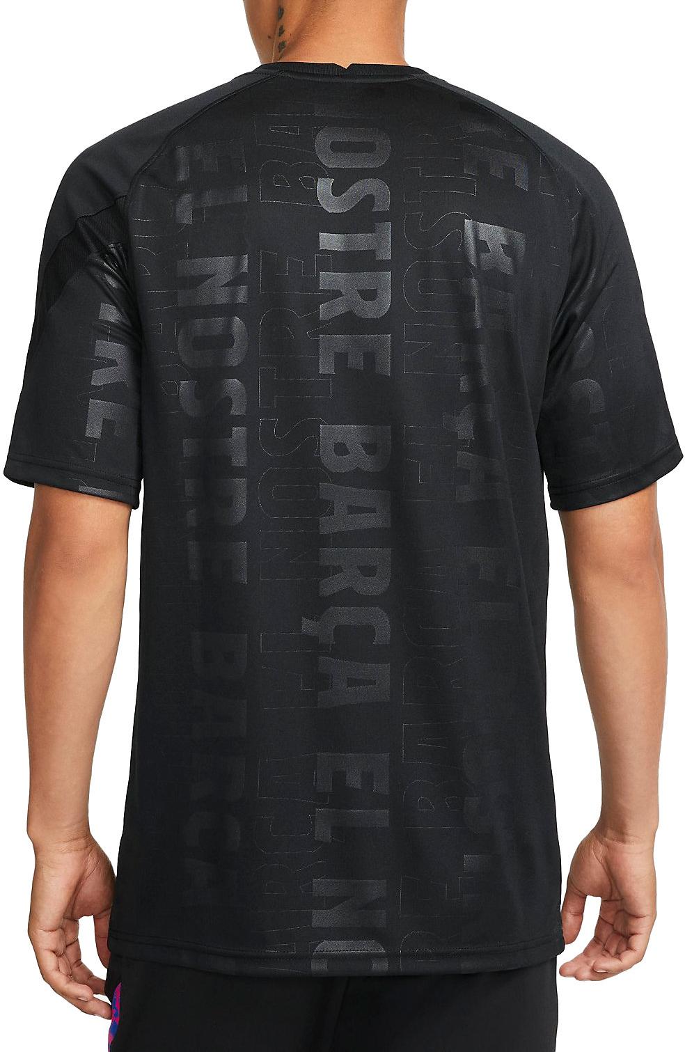 FC Barcelona Nike ブラックシャツ Lサイズ Tricou Nike FC Barcelona 20/21 Breathe Stadium Away Junior - Negru