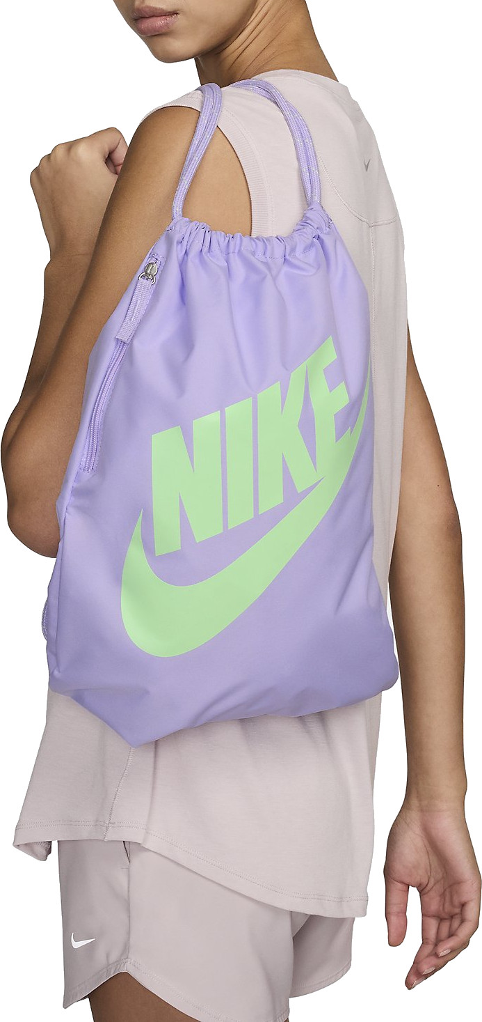 purple nike drawstring bag