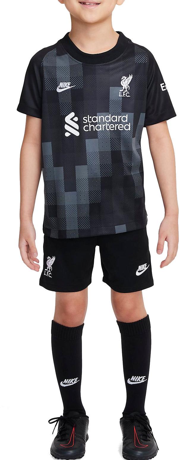 Nike Liverpool FC 2021/22 Goalkeeper Little Kids Soccer Kit Szett
