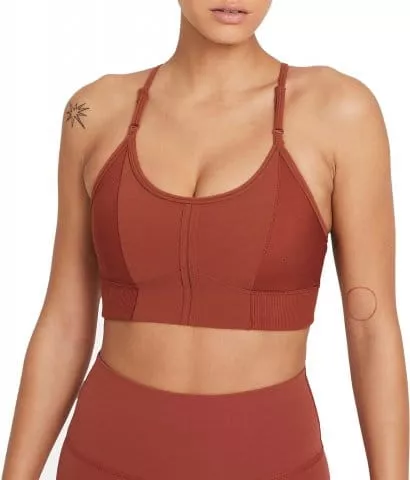 Nike Yoga Indy Light Support Sports Bra Brown