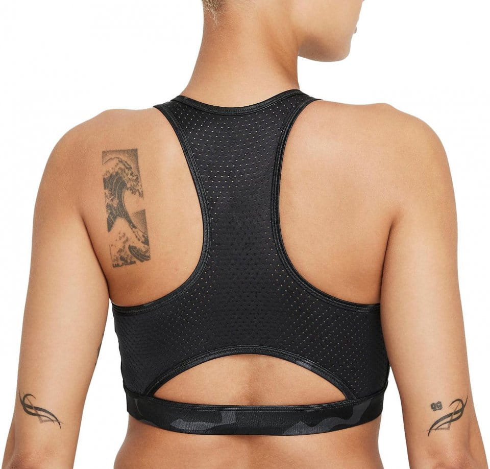 Podprsenka Nike Dri-FIT Swoosh Women’s Medium-Support 1-Piece Pad High-Neck Sports Bra