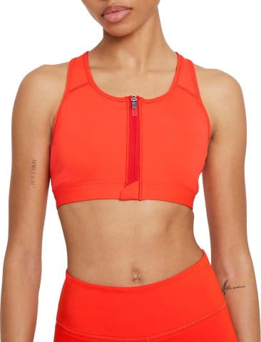 W NK DF SWSH ZIP FRONT BRA
