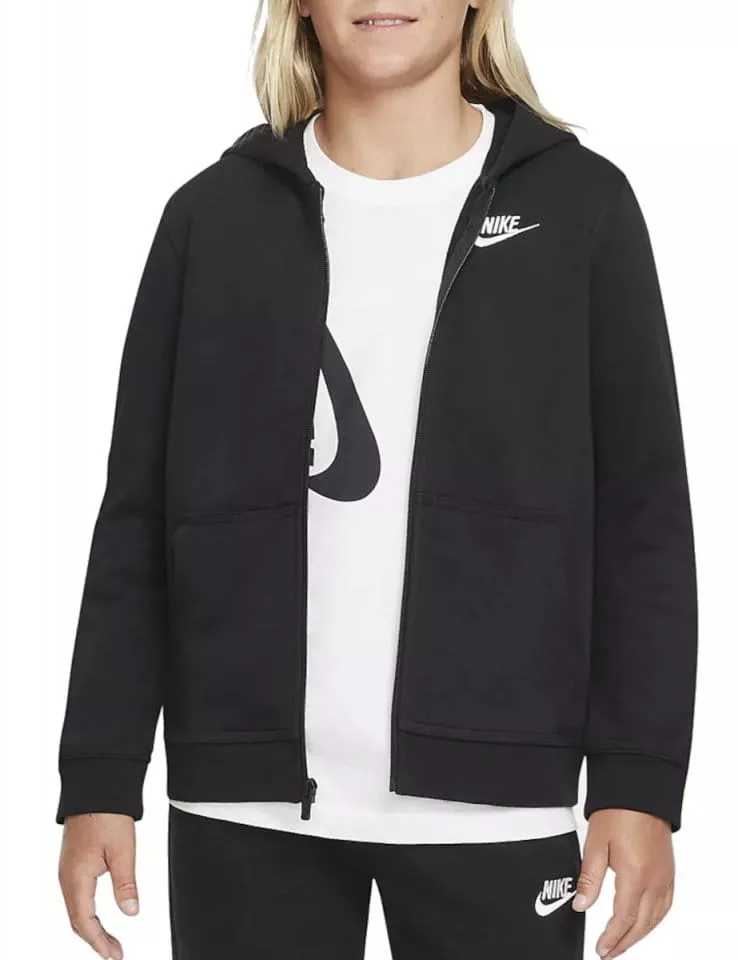Sweatshirt com capuz Nike Sportswear Club Big Kids (Boys ) French Terry Full-Zip Hoodie