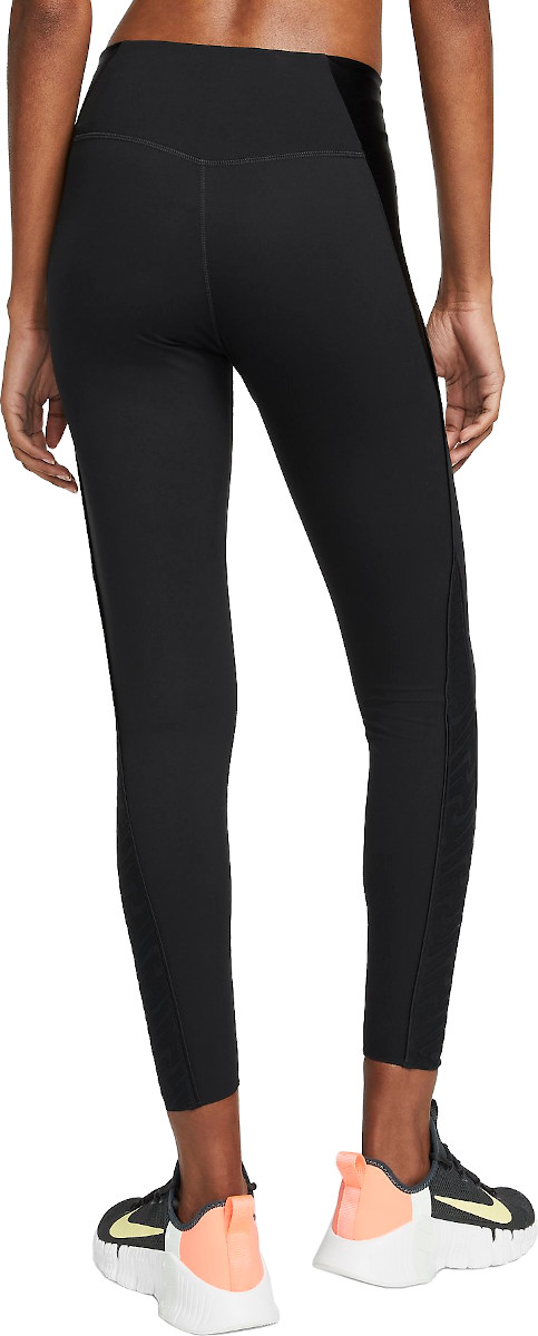 Nike Women's One Target Icon Clash Stretched Logo 7/8 Leggings XS