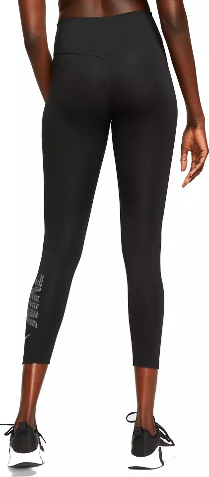 Nike Mallas 7/8 Mujer - One Dri-FIT High-Rise - negro/blanco