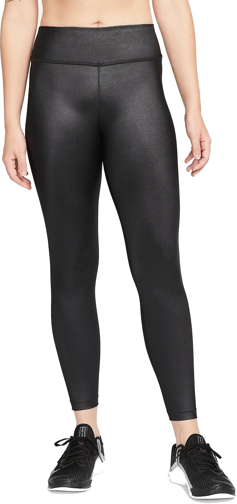 Nike Womens Dri FIT One Mid Rise Shine Tights, DD5439-273