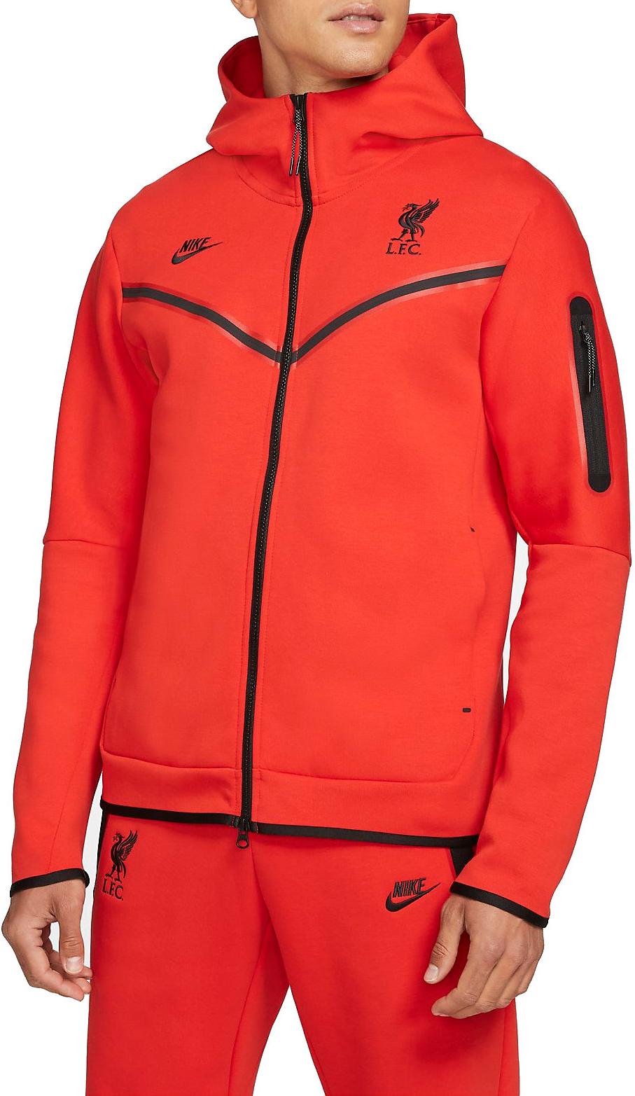 Hanorac cu gluga Nike Liverpool FC Tech Fleece Windrunner Men s Full-Zip Hoodie