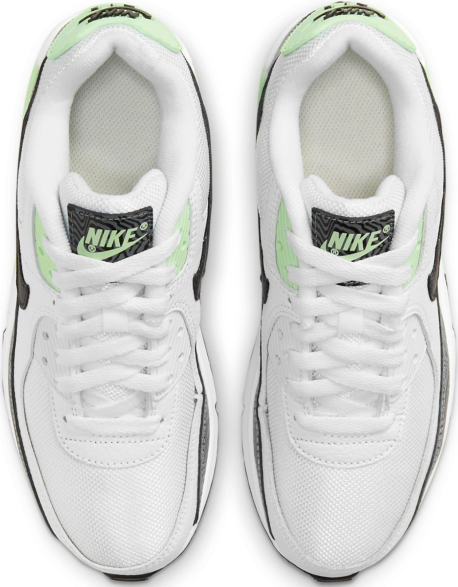 air max 90 white vapor green black