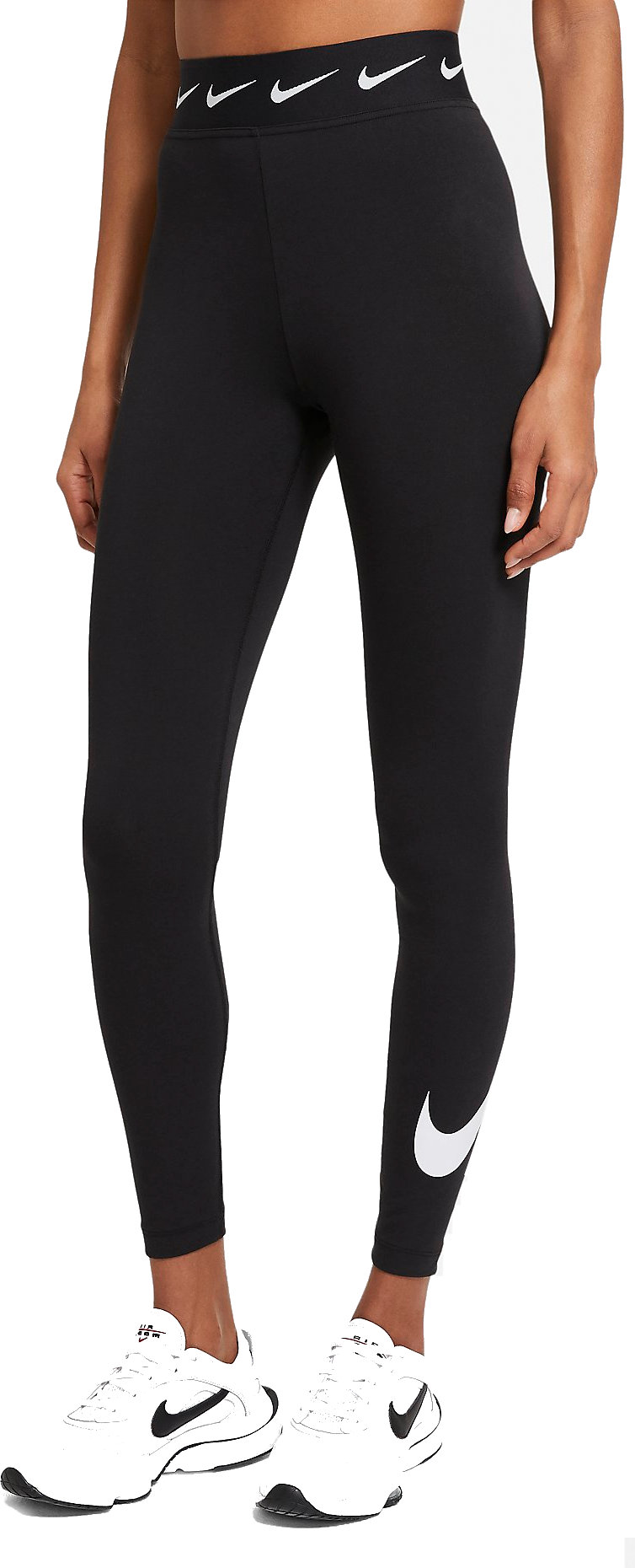Nike Women's Black/White Leg A See Logo Leggings (CN8033-010